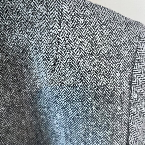 J.Crew Factory Womens Gray Herringbone‎ Blazer Jacket Size 2 Wool Blend - Picture 3 of 5